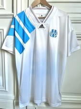 Maillot vintage Olympique Marseille OM 93 1993 anniv. 25 ans Adidas #22 taille L