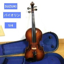 Suzuki violin 1/4 body, shoulder rest, case 3-piece set