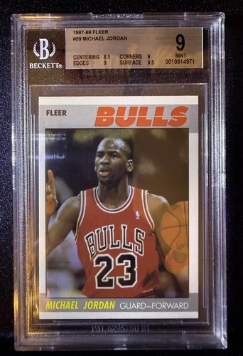 1987 Fleer Michael Jordan #59 BGS 9!! 8.5, 9, 9, 9.5 Subgrades!!!