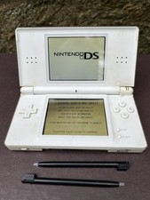 Nintendo DS Lite Console USG-001 - Polar White - WORKS! Fair Condition w Stylus