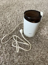 Krups Fast Touch Coffee Bean Mill Grinder Type 203 White Vintage Hong Kong