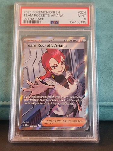 Team Rocket's Ariana graded PSA 9 for sale on eBay