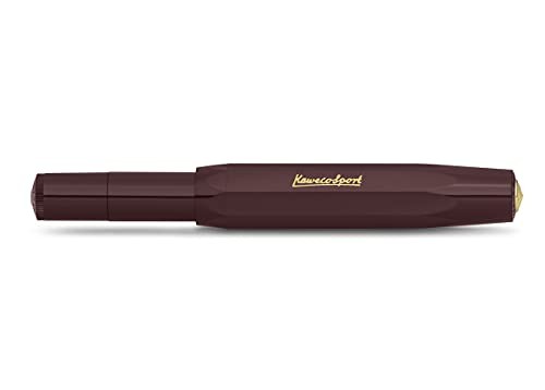 Kaweco CLASSIC SPORT Fountain Pen - Bordeaux With 23K Gold-Plated Steel Nib (BB Extra Broad) - View #2