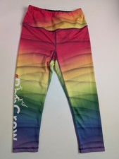 Leggings Kali Pequeños Arco Iris Ombre Para Mujer Poliéster Lycra Algodón Forrados EE. UU.
