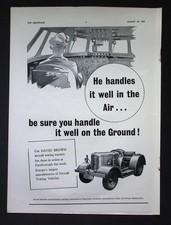 Original 1957 Werbung David Brown Flugzeug Abschlepptraktoren Bodenabfertigung