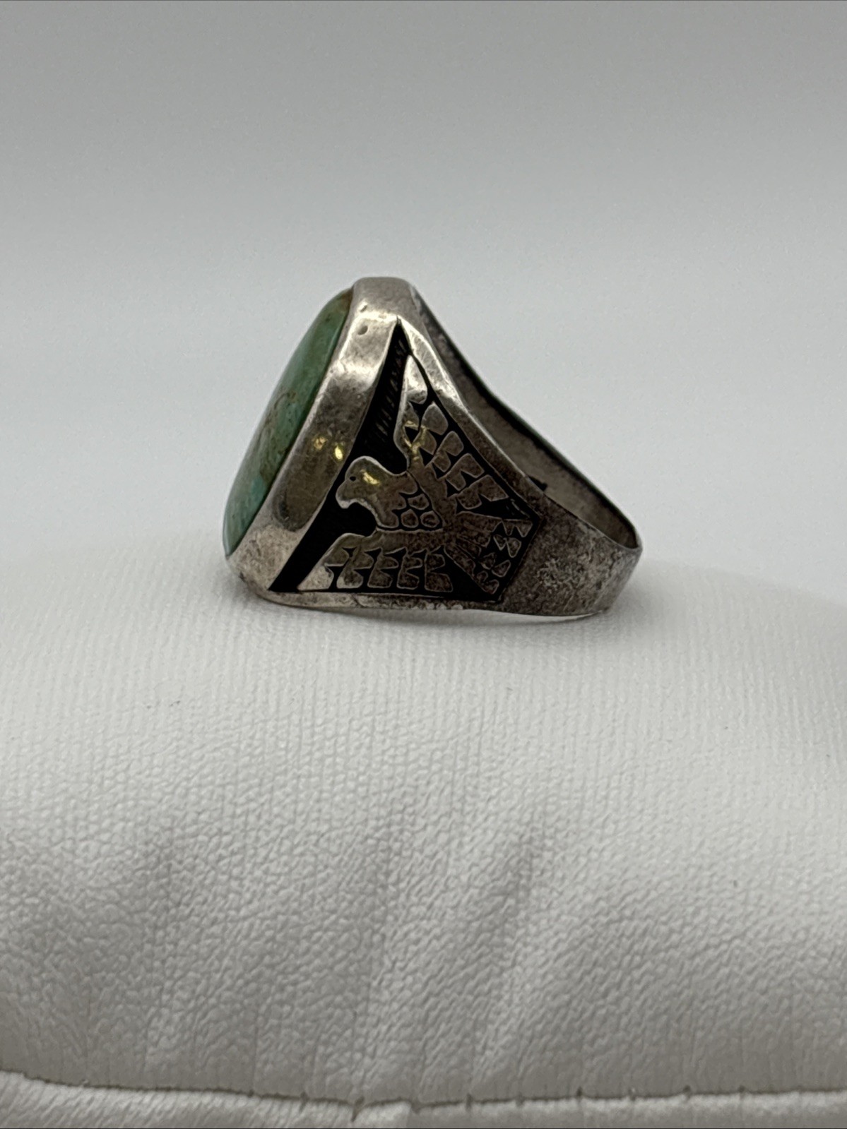 Thunderbird Ring Size 9.25 Kingman Turquoise Ster… - image 5