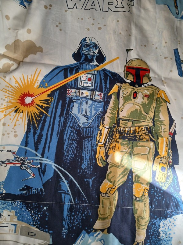 Pottery Barn Teen Star Wars Twin Flat Sheet Organic Cotton Millennium Falcon 