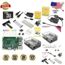 Raspberry Pi 3 B Kit: 32GB SD, 1GB RAM, WiFi, Bluetooth, 1.2GHz CPU