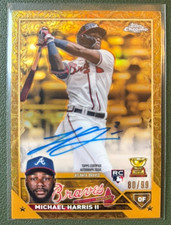 2023 Topps Gilded Collection Michael Harris II Gold Etch RC Auto 80/99 Rookie