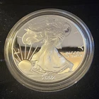2002 West Point "W" Commerative American Eagle One Dollar,1 oz Silver, OGP,COA