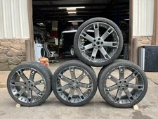 2012 RANGE ROVER SPORT 7 SPOKE WHEEL RIM 22x9.5J TIRE 265/35 R22 SET