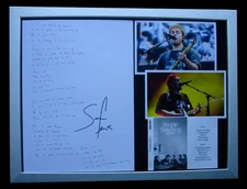 SAM FENDER+SIGNED+FRAMED+PEOPLE WATCHING+REMEMBER=100% GENUINE+FAST GLOBAL SHIP