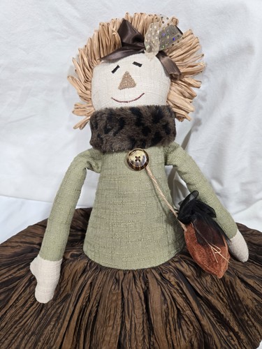 Woof & Poof Dressy Scarecrow Fall Halloween Sitter Dolls 2007 Musical EUC Retire - Picture 2 of 14
