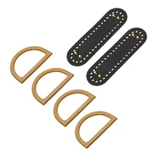 2pcs Bag Bases for Crochet 7.1" x  2" Oval Bag Bottom Shaper Black