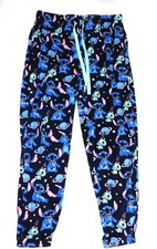 Disney Lilo/Stitch Blue Pajama Pants S 4-6 Sleepwear Dark Blue New Without Tag