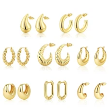 Aretes De Aro Oro 14 Quilates Para Mujer Delicados Pequeños Hipoalergénicos