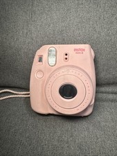 TESTED WORKS Fujifilm Instax Mini 8 Pink Cream Instant Film Camera No Batt Cov