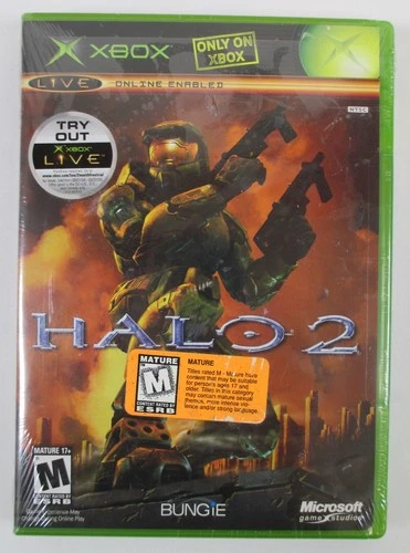 RARE 1st ED SEALED MEXICO 2004 "HALO 2" XBOX Video Game COA (Live 08/04-03/05)