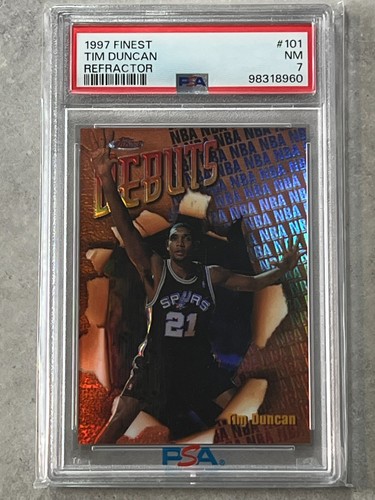 Tim Duncan [Refractor] #101 1997 Finest card