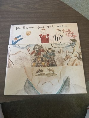 John Lennon:  Walls And Bridges Apple SW-3415 First Press 1974 All Inserts Crisp