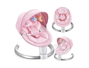 HARPPA Balançoire électrique pour bébés , 5 Vitesse d'écart, rose