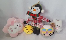 Mini Keychain Plush Lot (5) Stuffed Animal Small Toy Cute