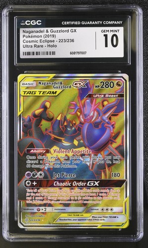 Naganadel & Guzzlord-GX graded CGC 10 for sale on eBay