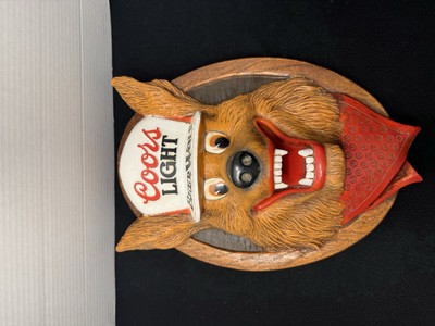 COORS LIGHT BEER WOLF PLAQUE