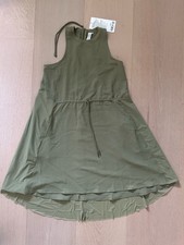 NWT Lululemon Mesh Overlay High-Neck Dress Bronze Green Size 4