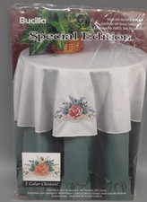 Bucilla Special Edition 'Elegant Rose' Table topper 64834 New Old Stock
