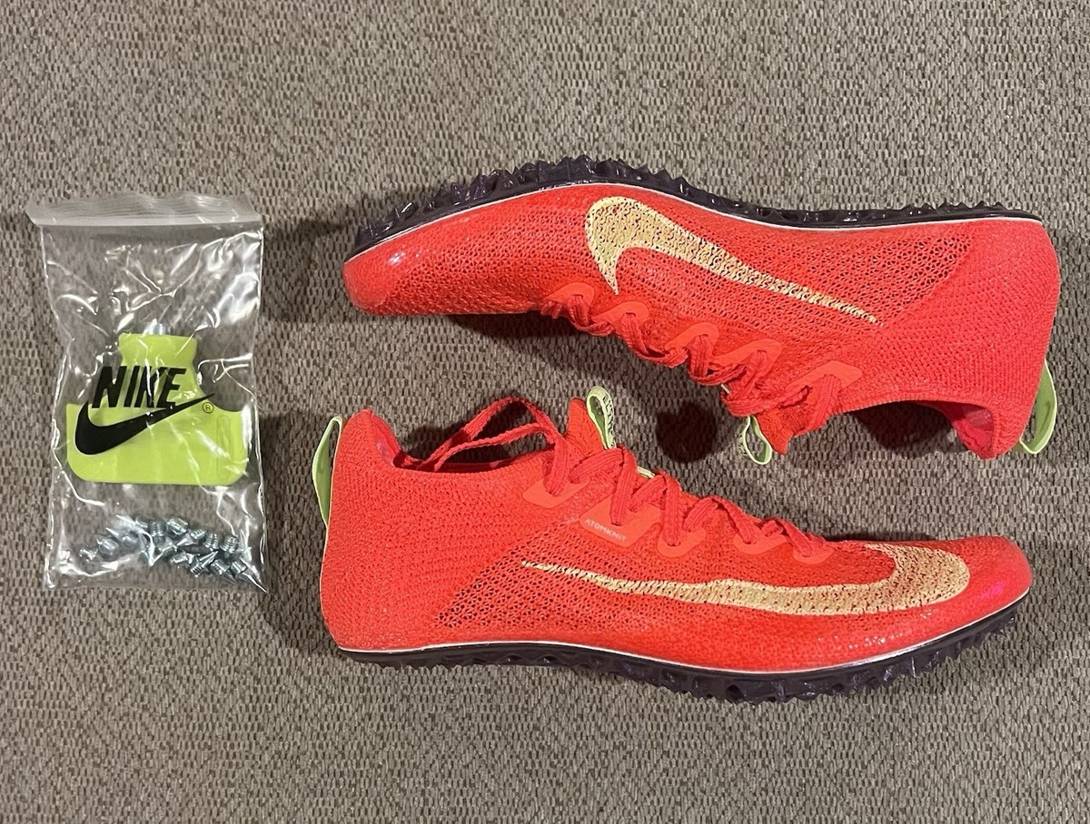 Nike Zoom Superfly Elite 2 Bright Crimson Track Spikes Mens Size 9