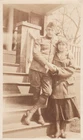 1910/20s Vintage photo of a WW1 soldier and his gal, found photos