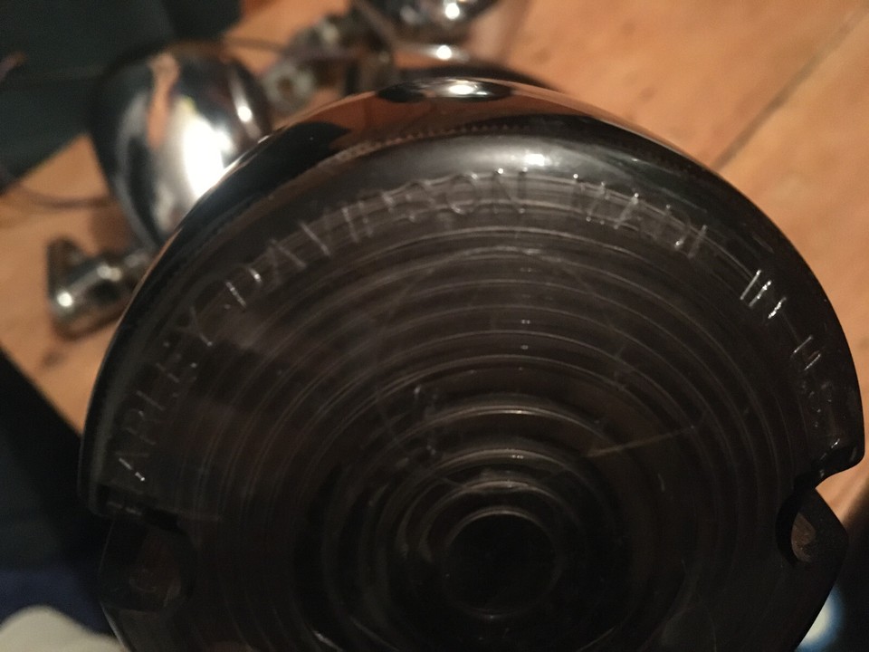 Harley Davidson Side Lights Genuine Parts Smoke Lights Made in USA eBay