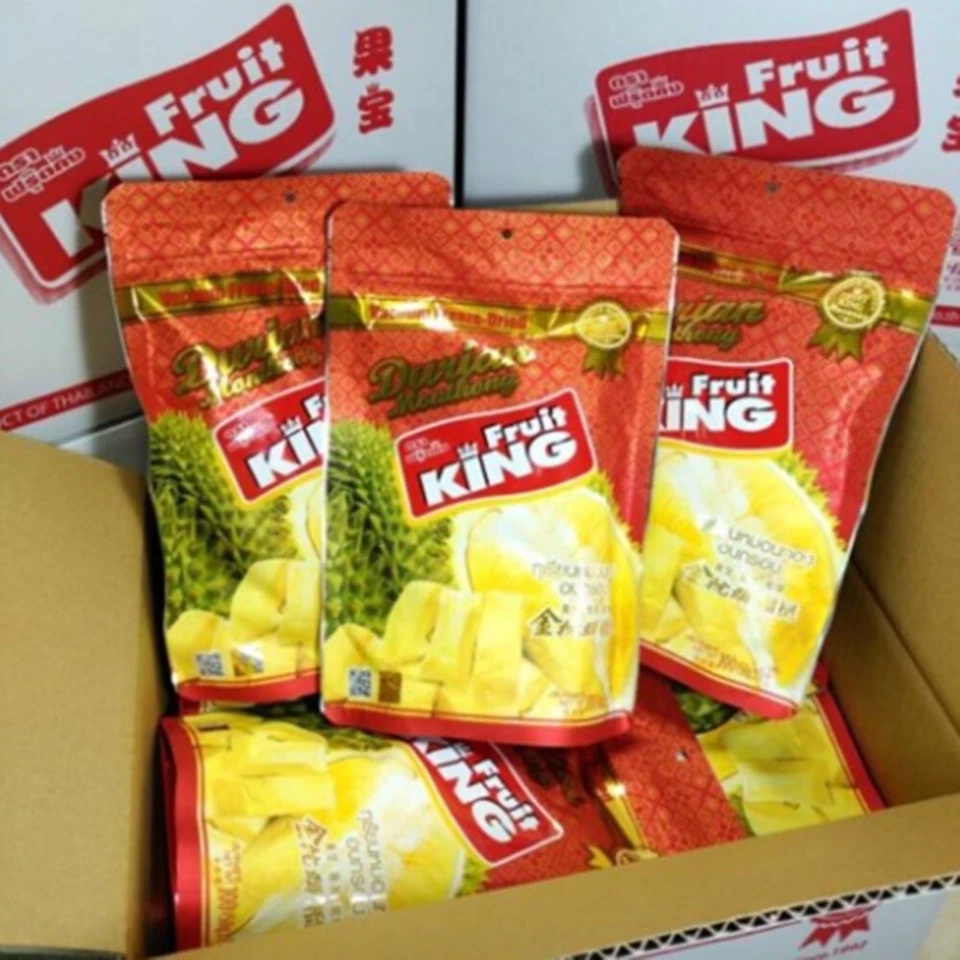 1 x 100 g Fruit King Vacío Liofilizado Durian Monthong Comida Saludable Halal Kosher Foto 4 de 4