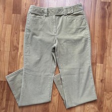 Talbots Womens Corduroy Pants Cotton Lycra Tan Needlecord Wale Straight Leg 10P