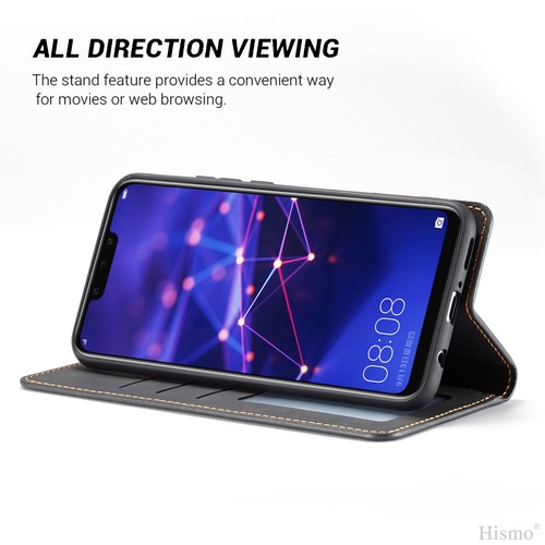 Huawei P30 Pro Mate 20 P20 Pro Nova 3E Magnetic Leather Flip Case Wallet Cover - Picture 19 of 44