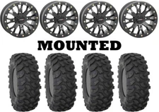 Kit 4 System 3 XTR370 28x10-14 on System 3 SB-4 Beadlock Matte Black Narrow 1KXP