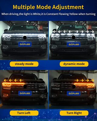 70 Dynamic Start Up Scan LED Hood Light Strip For Land Rover Discovery Sport