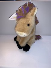 Retired Dakin Mop Top Horse 1993 Donkey Sitting Brown Purple NWT