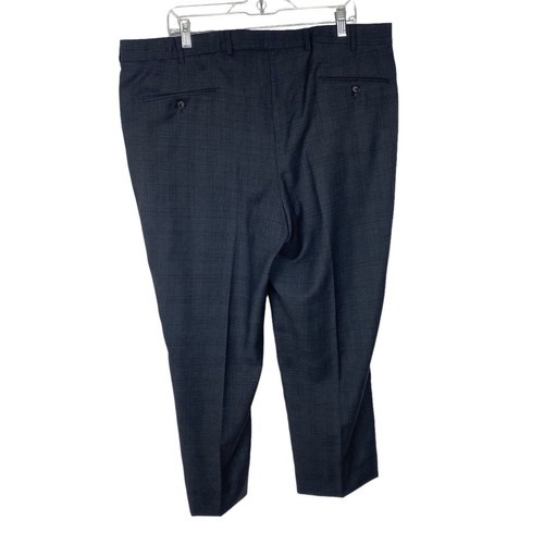 Patrick James 2 Piece Suit 44R Performance Grey Plaid Sport Coat Pants 40x28.5 - Picture 14 of 15