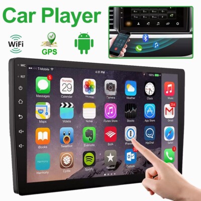 9'' Car Stereo Radio Apple Carplay Android 13 2 Din GPS WIFI Bluetooth SWC USB HD