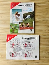 Canon AE-1 AE1 35mm FD FILM SLR Camera Instruction Manuals part I  II Vintage