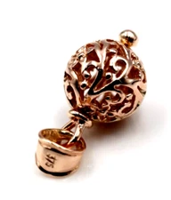 Kaedesigns New Genuine 9ct 9k Rose Gold 10mm Filigree Ball Pendant -Free Post