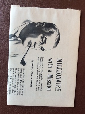 J1f Ephemera 1940er Artikel Millionär Marshall Field Murray Bloom