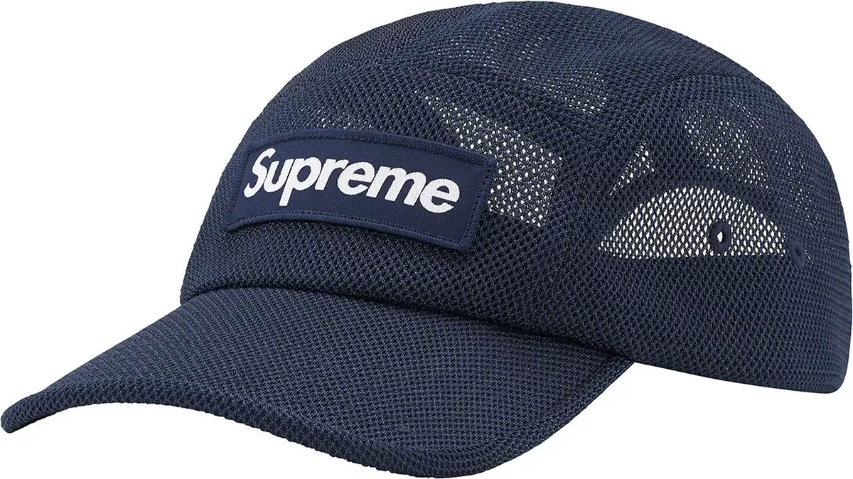 New Supreme® Mesh Cordura Camp Cap Hat Color Navy One Size SS23H29 IN HAND