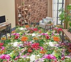 3D Rote Blume 4302 Fußboden Wandbild Unentschied BildTapete Familie DE Zoe