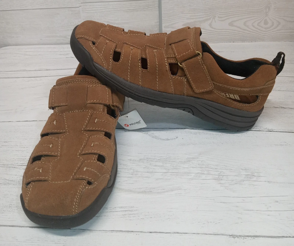 Drew Dublin Olive Suede Men s Size 10 Wide Fisherman Sandals NWT
