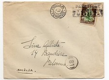 STORIA POSTALE 1950 REPUBBLICA TABACCO LIRE 20 SU BUSTA D/8709
