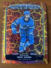 2022-23 O-Pee-Chee Platinum #274 Nick Cicek Pee-Chee Platinum - Hot Magma #/499