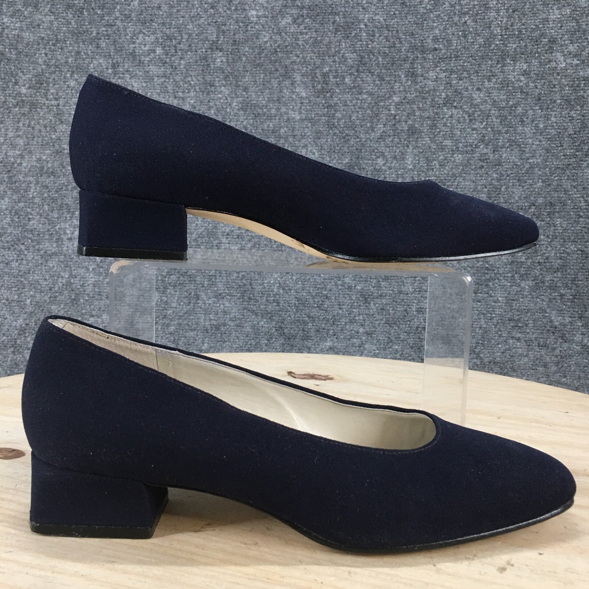 Naturalizer Low Heels Womens M Pumps Casual Comfort Blue Fabric Slip On